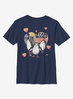 Star Wars Porg Hearts Youth T-Shirt