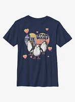 Star Wars Porg Hearts Youth T-Shirt