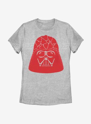 Star Wars Vader Heart Helmet Womens T-Shirt