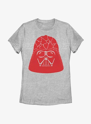 Star Wars Vader Heart Helmet Womens T-Shirt
