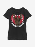 Star Wars Chewie Crafting Hearts Youth Girls T-Shirt