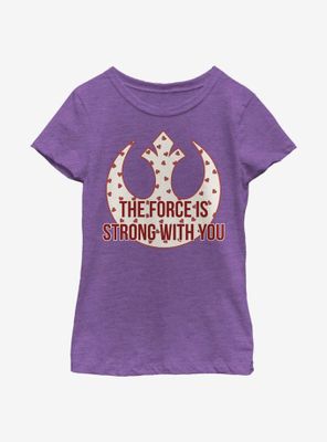 Star Wars Strong Heart Force Youth Girls T-Shirt