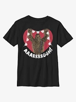 Star Wars Chewie Crafting Hearts Youth T-Shirt