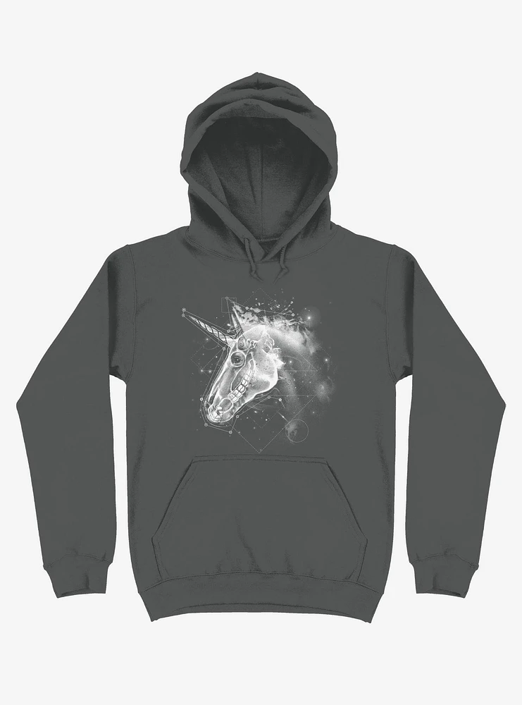 Space Constellation Unicorn Charcoal Grey Hoodie