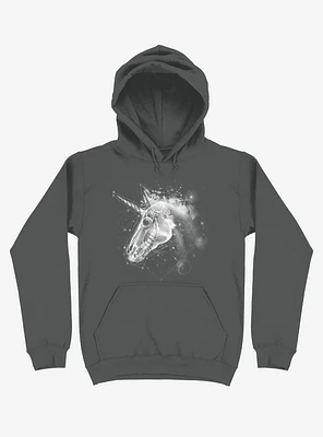 Space Constellation Unicorn Charcoal Grey Hoodie