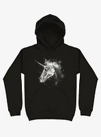 Space Constellation Unicorn Black Hoodie