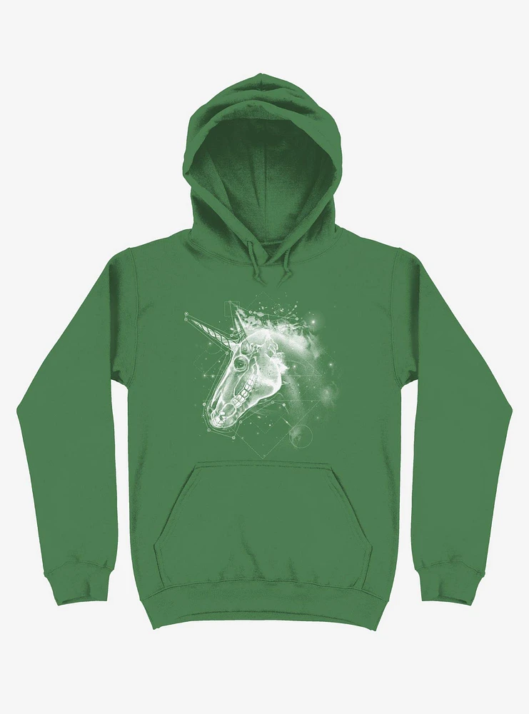 Space Constellation Unicorn Irish Green Hoodie