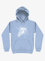 Space Constellation Unicorn Light Blue Hoodie