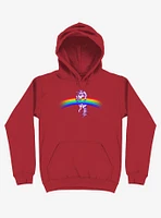 Unicorn Holding Rainbow Hoodie