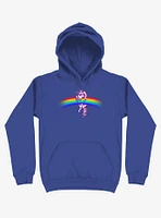 Unicorn Holding Rainbow Royal Blue Hoodie