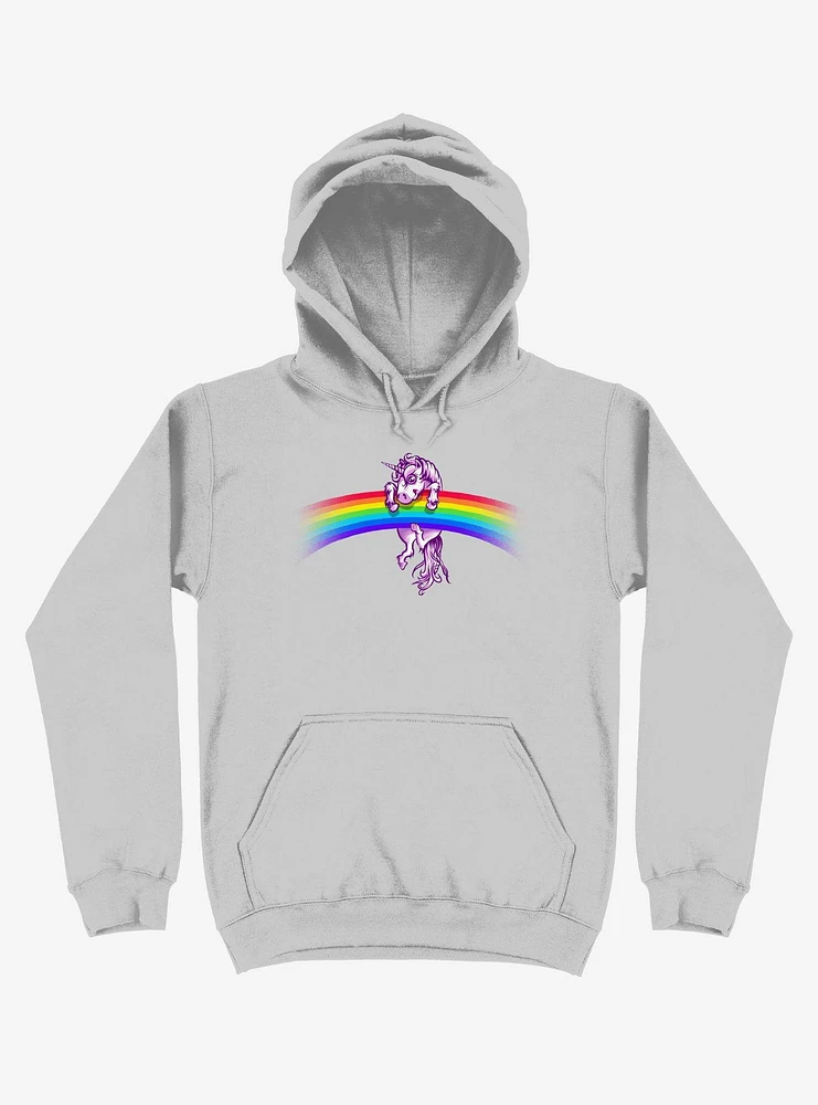 Unicorn Holding Rainbow Sport Grey Hoodie