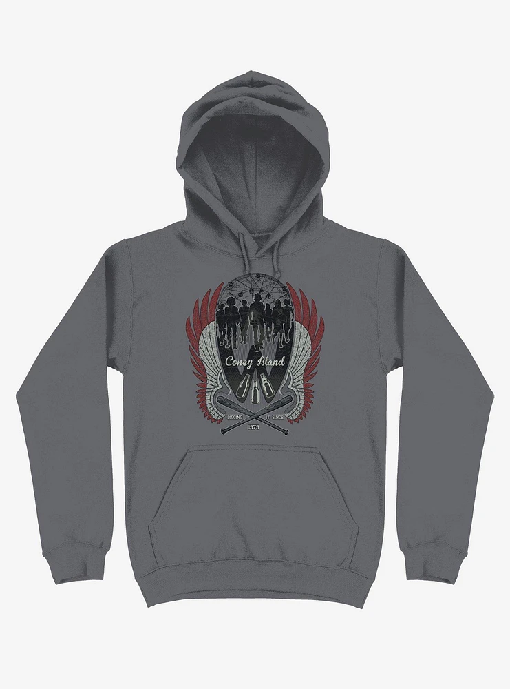 Warriors Are Home Coney Island Charcoal Grey Hoodie