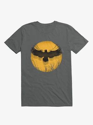 Black Bird Thunder Charcoal Grey T-Shirt