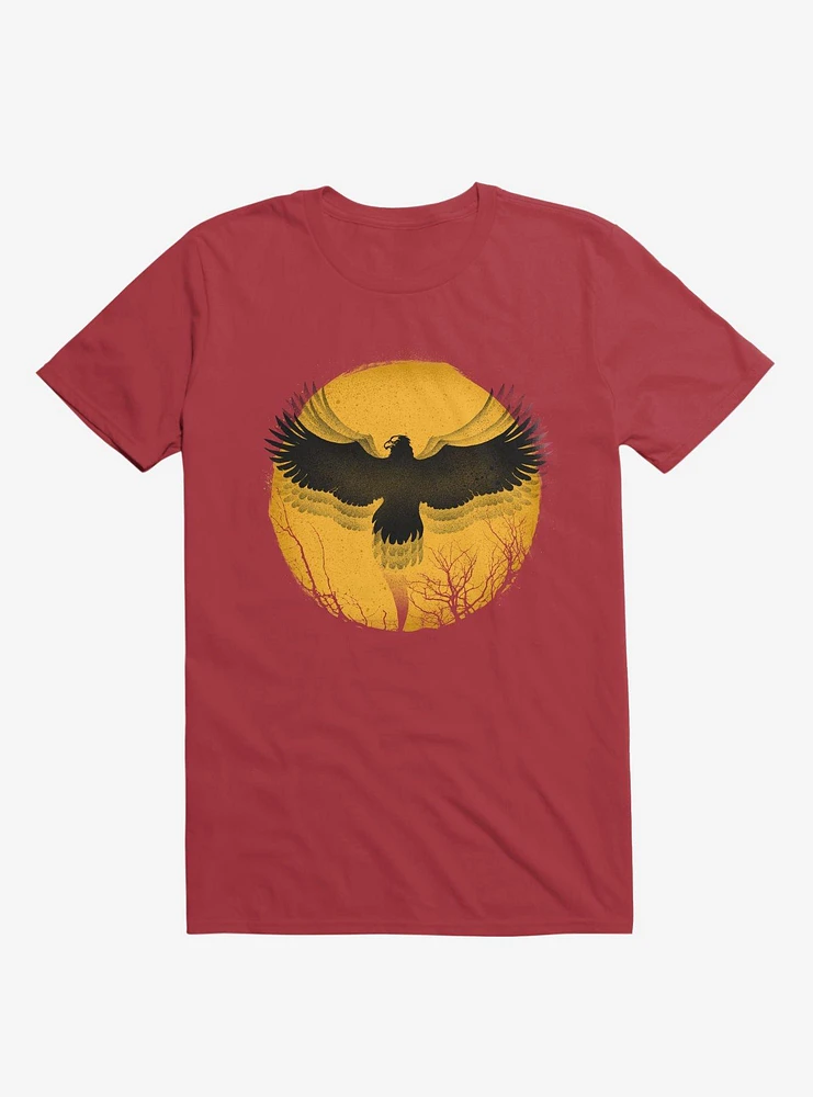 Black Bird Thunder Red T-Shirt