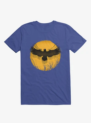 Black Bird Thunder Royal Blue T-Shirt