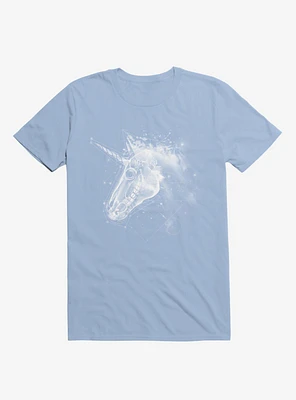 Space Constellation Unicorn Light Blue T-Shirt