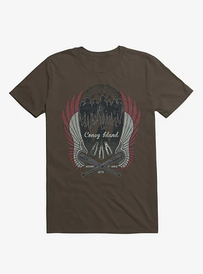 Warriors Are Home Coney Island Brown T-Shirt