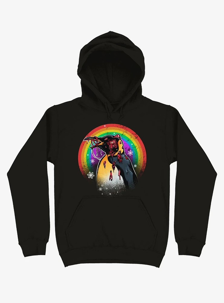 Zombie Blood Rainbow Penguin Hoodie