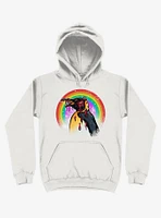 Zombie Blood Rainbow Penguin White Hoodie