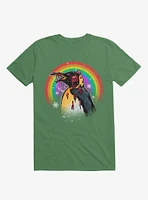 Zombie Blood Rainbow Penguin Irish Green T-Shirt