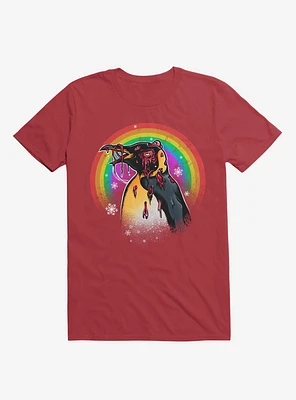 Zombie Blood Rainbow Penguin T-Shirt