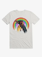 Zombie Blood Rainbow Penguin White T-Shirt