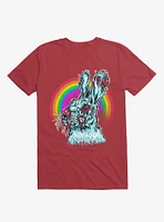 Zombie Blood Rainbow Rabbit Red T-Shirt