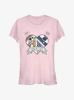 Star Wars Episode VII The Force Awakens BB-8 Heart R2-D2 Girls T-Shirt