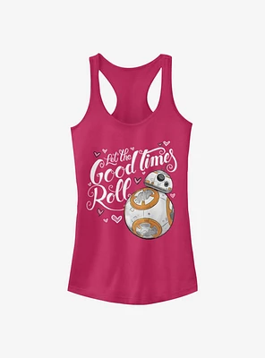 Star Wars Episode VII The Force Awakens BB-8 Good Times Heart Girls Tank