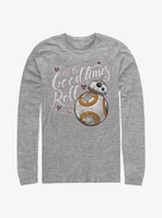 Star Wars Episode VII The Force Awakens BB-8 Good Times Heart Long-Sleeve T-Shirt