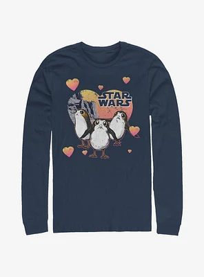 Star Wars Episode VIII The Last Jedi Porg Hearts Long-Sleeve T-Shirt