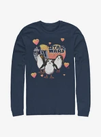 Star Wars Episode VIII The Last Jedi Porg Hearts Long-Sleeve T-Shirt