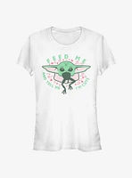 Star Wars The Mandalorian Feed Me And Tell I'm Cute Child Girls T-Shirt