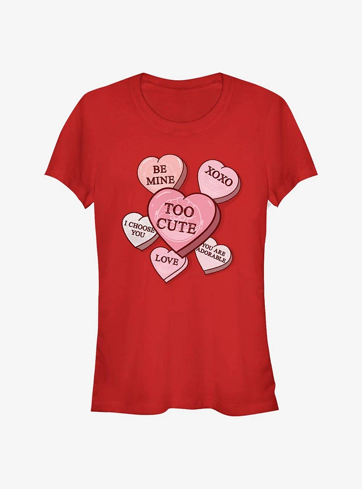 Star Wars The Mandalorian Child Candy Hearts Girls T-Shirt