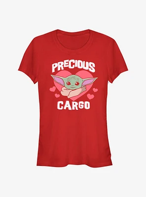 Star Wars The Mandalorian Child Precious Cargo Hearts Girls T-Shirt
