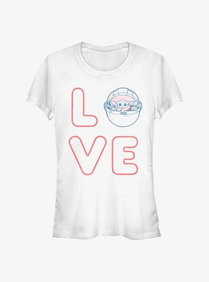 Star Wars The Mandalorian Love Stacked Child Girls T-Shirt