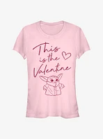 Star Wars The Mandalorian This Valentine Child Girls T-Shirt