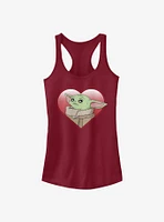 Star Wars The Mandalorian Heart Yoda Girls Tank