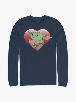 Star Wars The Mandalorian Heart Yoda Long-Sleeve T-Shirt