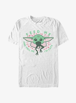Star Wars The Mandalorian Feed Me And Tell I'm Cute Child T-Shirt