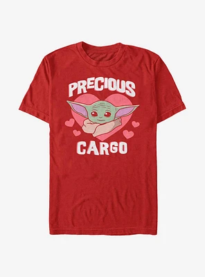 Star Wars The Mandalorian Grogu Precious Cargo Hearts T-Shirt