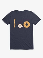 A Churro! Bless You! Coffee And Donut Navy Blue T-Shirt