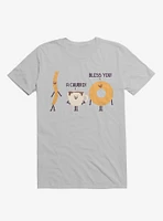 A Churro! Bless You! Coffee And Donut Ice Grey T-Shirt