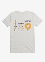 A Churro! Bless You! Coffee And Donut White T-Shirt