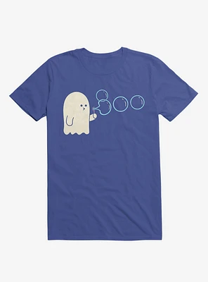 Boobbles Ghost Blowing Bubbles Royal Blue T-Shirt