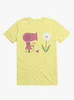 Forbidden Love Hair Dryer And Dandelion Corn Silk Yellow T-Shirt
