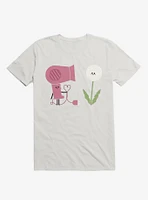 Forbidden Love Hair Dryer And Dandelion White T-Shirt