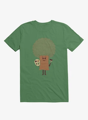 Happy Tree Painter Irish Green T-Shirt