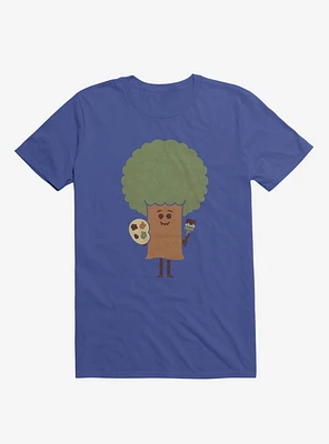 Happy Tree Painter Royal Blue T-Shirt