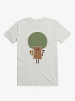 Happy Tree Painter White T-Shirt